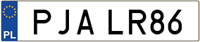 Trailer License Plate